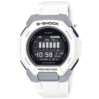 Casio G-Shock GBD-300-7ER: Προηγμένο Αθλητικό Ρολόι με Συνδεσιμότητα Bluetooth και Λευκό Καουτσούκ Λουράκι